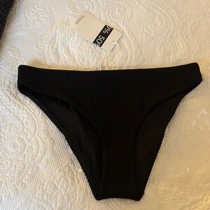 COS Black Ribbed Bikini Bottom